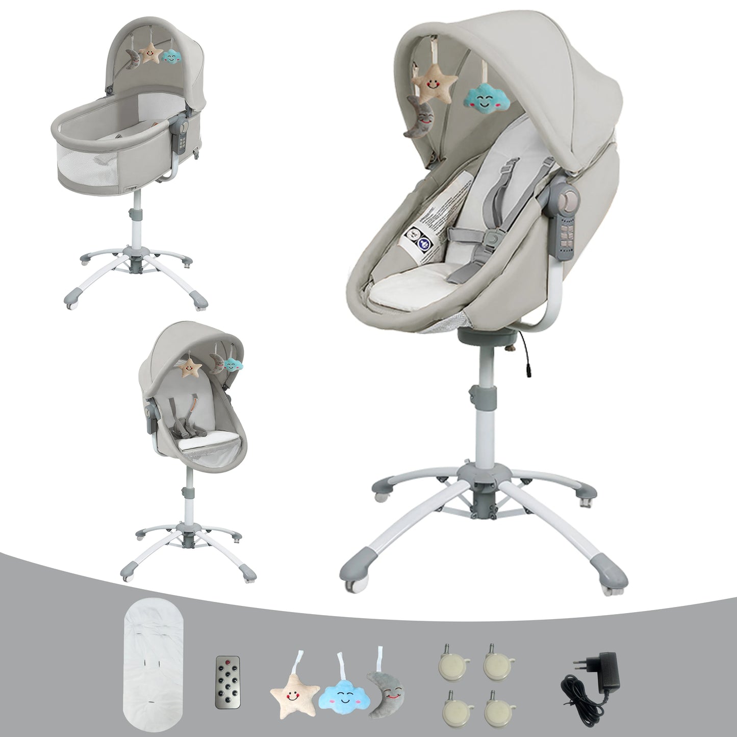 Berceau Électrique de Luxe pour Bébé