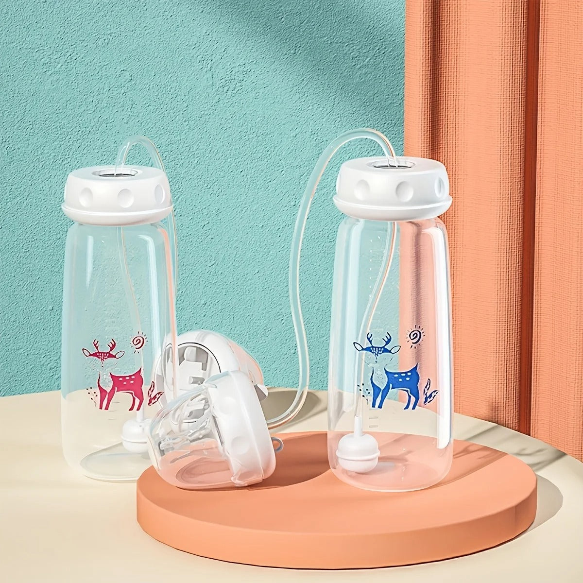 Biberon mains libres en PP de 5oz/150ml Bleu