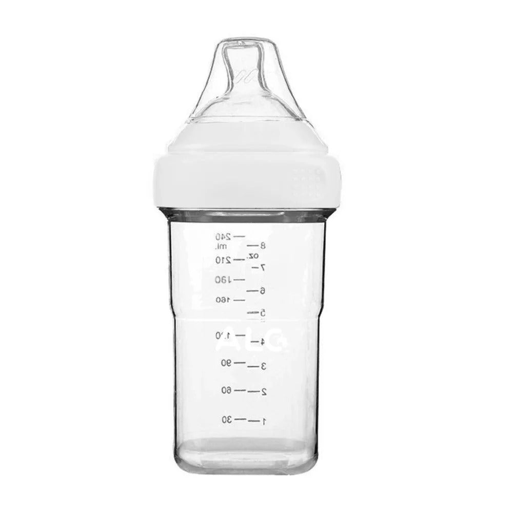 Biberon en PP anti-chute et anti-colique 150 ml-240 ml Blanc