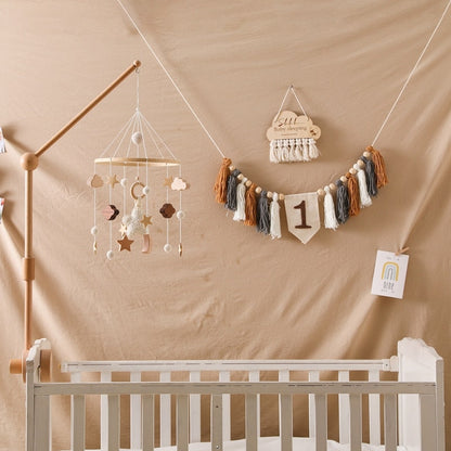 Mobile Bébé Nuage en bois