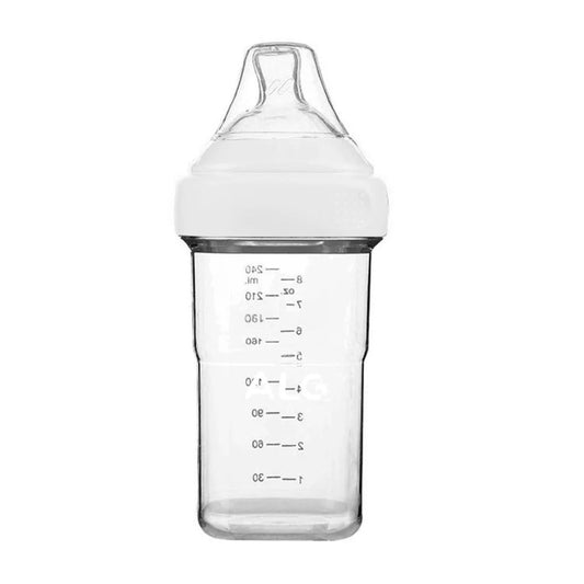 Biberon en PP anti-chute et anti-colique 150 ml-240 ml Blanc